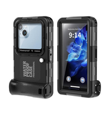 iPhone 17 Pro Max | iPhone 17 Pro Max - RedPepper® Signature Vandtæt Dykkeretui – Sort - DELUXECOVERS.DK