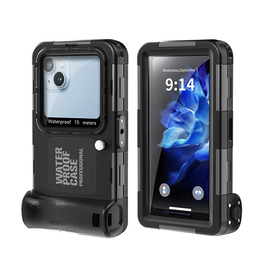 iPhone 17 Pro Max | iPhone 17 Pro Max - RedPepper® Signature Vandtæt Dykkeretui – Sort - DELUXECOVERS.DK