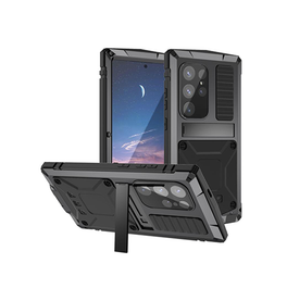 Samsung Galaxy S25 Ultra | Samsung Galaxy S25 Ultra - R-JUST™ Safeguard Vandtæt 360 °Cover - Sort - DELUXECOVERS.DK
