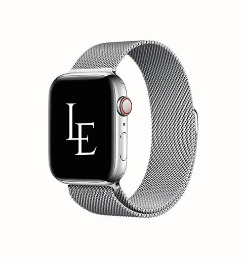 Apple Watch 38-42mm | Apple Watch (38/40/SE/41/42mm) - L'Empiri™ Milanese Loop - Sølv - DELUXECOVERS.DK