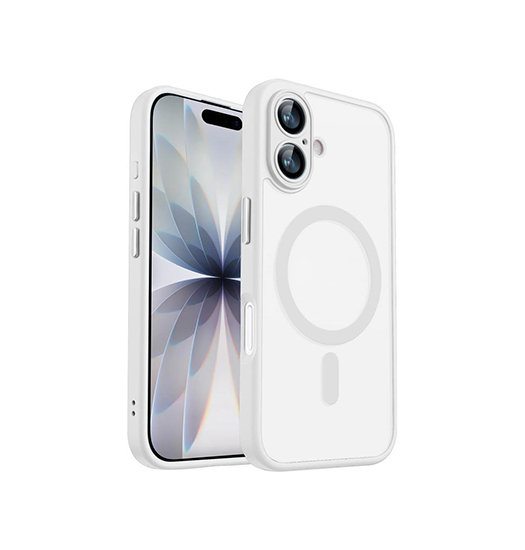 iPhone 17 | iPhone 17 - XDCASE™ Frostet M. MagSafe Cover - Hvid - DELUXECOVERS.DK