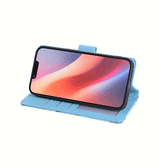 iPhone 17e / 16e | iPhone 17e / 16e - UNIQ™ Marble Læder Etui - Ocean - DELUXECOVERS.DK