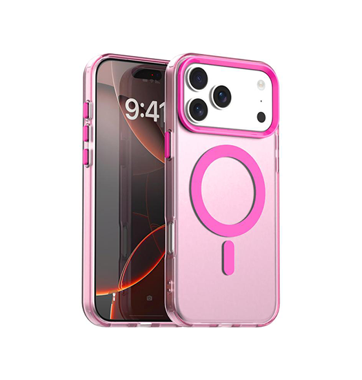 iPhone 17 Pro Max | iPhone 17 Pro Max - DeLX™ Frosted Cover m. MagSafe - Pink - DELUXECOVERS.DK