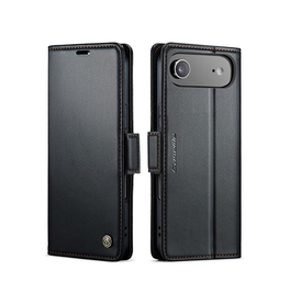 iPhone 17 Air | iPhone 17 Air - CaseMe™ Neo Læder Cover / Pung - Sort - DELUXECOVERS.DK