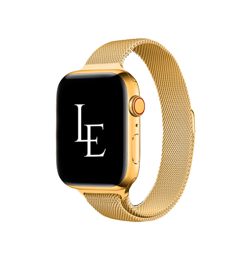 Apple Watch 42-49mm | Apple Watch (42/44/SE/45/46/49mm) - L'Empiri™ Milanese Thin Loop - Guld - DELUXECOVERS.DK