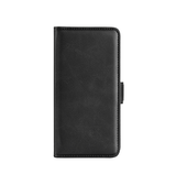 iPhone 16 Plus | iPhone 16 Plus - Retro Diary Læder Cover Etui M. Pung - Sort - DELUXECOVERS.DK