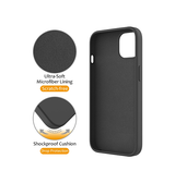 iPhone 13 | iPhone 13 - DeLX™ Silikone Cover m. MagSafe Ring - Sort - DELUXECOVERS.DK
