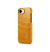 iPhone 17e / 16e | iPhone 17e / 16e - NX Design™ Læder Cover M. Kortholder - Lysebrun - DELUXECOVERS.DK