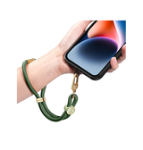 Mobilrem, håndledsrem, Nylon snor | DUX DUCIS™ Kort Nylon Snor / Strop til Mobil & iPhone - Mørkegrøn - DELUXECOVERS.DK