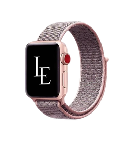 Apple Watch (38/40/SE/41/42mm) - L'Empiri™ nylonarmband med kardborreband - Rosé