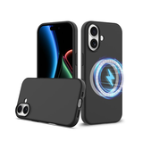 iPhone 17 | iPhone 17 - Deluxe™ Soft Touch Silikone Cover - MagSafe-kompatibel - Sort - DELUXECOVERS.DK