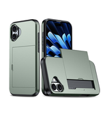 iPhone 16 Plus | iPhone 16 Plus - Deluxe™ Håndværker Cover M. Kortholder - Army - DELUXECOVERS.DK