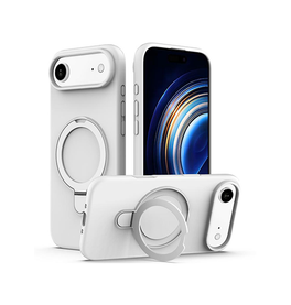 iPhone 17 Air | iPhone 17 Air - DeLX™ Silikone Cover m. MagSafe Ring - Hvid - DELUXECOVERS.DK
