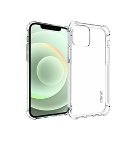 iPhone 12 | iPhone 12 - ENKAY™ Silent Stødsikker Silikone Cover - Klar - DELUXECOVERS.DK