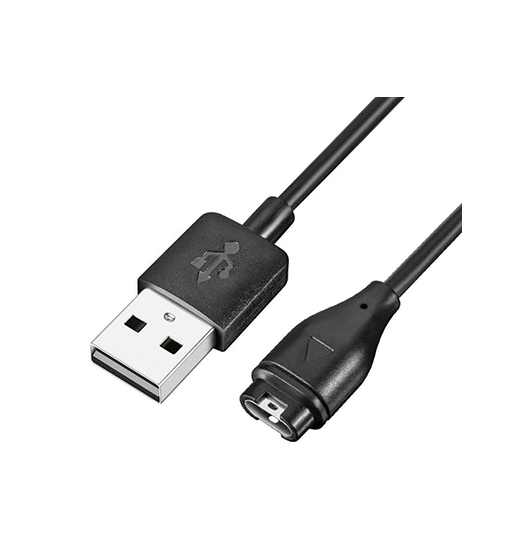 Kabel Watch oplader | Garmin | USB-A Ladekabel - Sort - 1M - DELUXECOVERS.DK