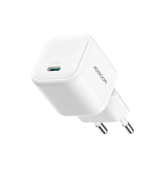 Vægoplader | JOYROOM™ | USB-C Oplader PD QC 3.0 - 20W - Hvid - DELUXECOVERS.DK