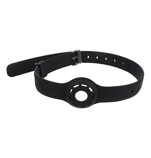 AirTag | Apple AirTag 1/2 silikonhalsband för hund och katt - Svart - DELUXECOVERS.SE
