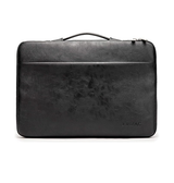 MacBook-fodral | MacBook 15" - Kinmac® läderfodral med handtag - Svart - DELUXECOVERS.SE
