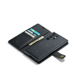 Samsung Galaxy S23 Ultra | Samsung Galaxy S23 Ultra - Vintage 2-i-1 læder etui (aftageligt cover) – Sort – DG.MING™ - DELUXECOVERS.DK
