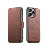 iPhone 16 Pro | iPhone 16 Pro - Suteni® 2-i-1 Læder Cover M. MagSafe - Brun - DELUXECOVERS.DK