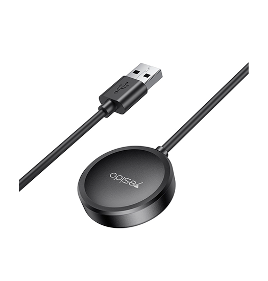 Kabel Watch oplader | Samsung Galaxy Watch | USB-A Magnetisk Trådløs Oplader - Sort - 1M - DELUXECOVERS.DK