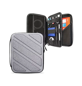 iPad 2/3/4 | iPad 2/3/4 - BUBM® Rejse- & Opbevaringstaske til iPad - Grå - DELUXECOVERS.DK