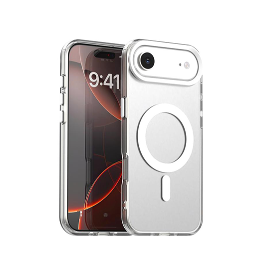 iPhone 17 Air | iPhone 17 Air - DeLX™ Frosted Cover m. MagSafe - Hvid - DELUXECOVERS.DK
