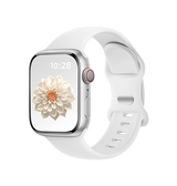 Apple Watch 38-42mm | Apple Watch (38/40/SE/41/42mm) - Luna™ Dame Silikonerem - Cloud White - DELUXECOVERS.DK