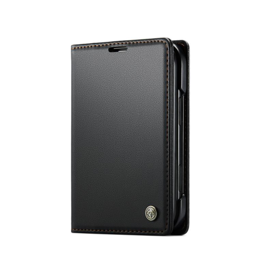 iPhoneDuo | iPhone Duo – CaseMe™ Neo Læder Cover / Pung - Sort - DELUXECOVERS.DK