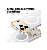iPhone 18 Pro | iPhone 18 Pro - ABEEL™ frostat skal med MagSafe - Vit - DELUXECOVERS.SE
