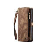 Samsung Galaxy S25 | Samsung Galaxy S25 - CaseMe™ Multifunktionel Læder Etui / Pung - Brun - DELUXECOVERS.DK