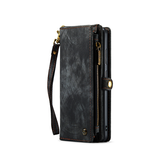 Samsung Galaxy S25 | Samsung Galaxy S25 - CaseMe™ Multifunktionel Læder Etui / Pung - Sort - DELUXECOVERS.DK