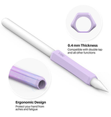 Apple Pencil Tilbehør | Stylus Pen Grip - 3-pakke - Hvid/Lilla/Pink - Apple Pencil - DELUXECOVERS.DK