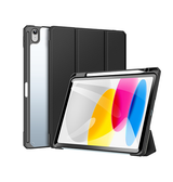 iPad 10.9" (2022) | iPad 11" (2025) / iPad 10.9" (2022) - Dux Ducis™ Mesh Design Trifold Cover - Sort - DELUXECOVERS.DK