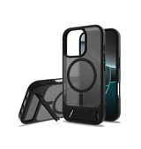 iPhone 16 Pro Max | iPhone 16 Pro Max - Frosted MagSafe Cover M. Kickstand - Sort - DELUXECOVERS.DK