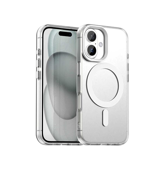 iPhone 17 | iPhone 17 - DeLX™ Frosted Cover m. MagSafe - Hvid - DELUXECOVERS.DK