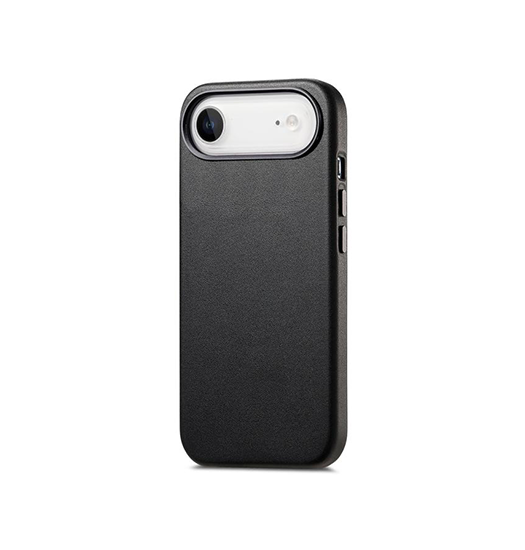 iPhone 17 Air | iPhone 17 Air - DeLX® Læder Cover - MagSafe Kompatibel - Sort - DELUXECOVERS.DK
