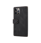 iPhone 14 Pro Max | iPhone 14 Pro Max - ESEBLE™ Vegan-Læder Cover Etui M. Pung - Sort - DELUXECOVERS.DK