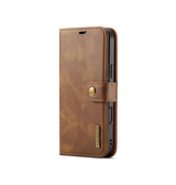 iPhone 17 Pro | iPhone 17 Pro - Vintage 2-i-1 læder etui (aftageligt cover) – Brun – DG.MING™ - DELUXECOVERS.DK