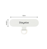 Mobilrem, håndledsrem, Nylon snor | DUX DUCIS™ Nylonstof-adapter til telefonrem - Sølv - DELUXECOVERS.DK