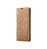 iPhone 17e / 16e | iPhone 17e / 16e - CaseMe™ Noble Læder Etui / Pung - Lysebrun - DELUXECOVERS.DK