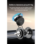 Mobilholder (Sugekop) | <X>X97 Premium Magnetisk Mobilholder | Sugekop 360° - MagSafe kompatibel - DELUXECOVERS.DK