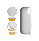 iPhone 17 | iPhone 17 - DeLX™ Silikone Cover m. MagSafe Ring - Hvid - DELUXECOVERS.DK