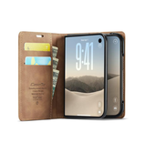 iPhoneDuo | iPhone Duo – CaseMe™ Noble Læder Etui / Pung - Brun - DELUXECOVERS.DK