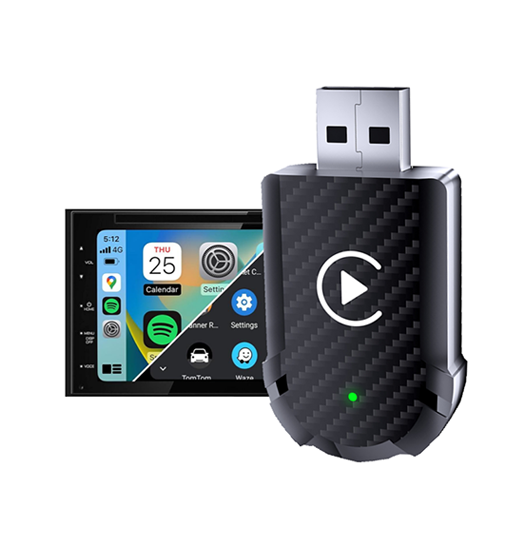 CarPlay Adapter | Apple CarPlay & Android Auto Adapter - Plug & Play - Carbon - DELUXECOVERS.DK