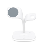 3-i-1 & Multi-Ladestationer | DeLX™ 3-i-1 MagSafe Kompatibel Oplader til iPhone, iWatch & AirPods - Hvid - DELUXECOVERS.DK