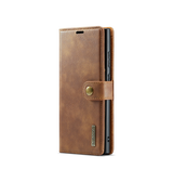 Samsung Galaxy S24 Ultra | Samsung Galaxy S24 Ultra - Vintage 2-i-1 læder etui (aftageligt cover) – Brun – DG.MING™ - DELUXECOVERS.DK