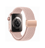 Apple Watch 38-42mm | Apple Watch (38/40/SE/41/42mm) - Woven Magnetisk Flettet Rem - Pink Sand - DELUXECOVERS.DK