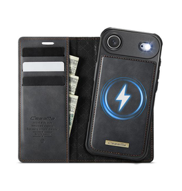 iPhone 17 Air | iPhone 17 Air - CaseMe™ 2-i-1 Premium Læder Cover / Pung - Sort - DELUXECOVERS.DK