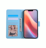 iPhone 17e / 16e | iPhone 17e / 16e - UNIQ™ Marble Læder Etui - Ocean - DELUXECOVERS.DK